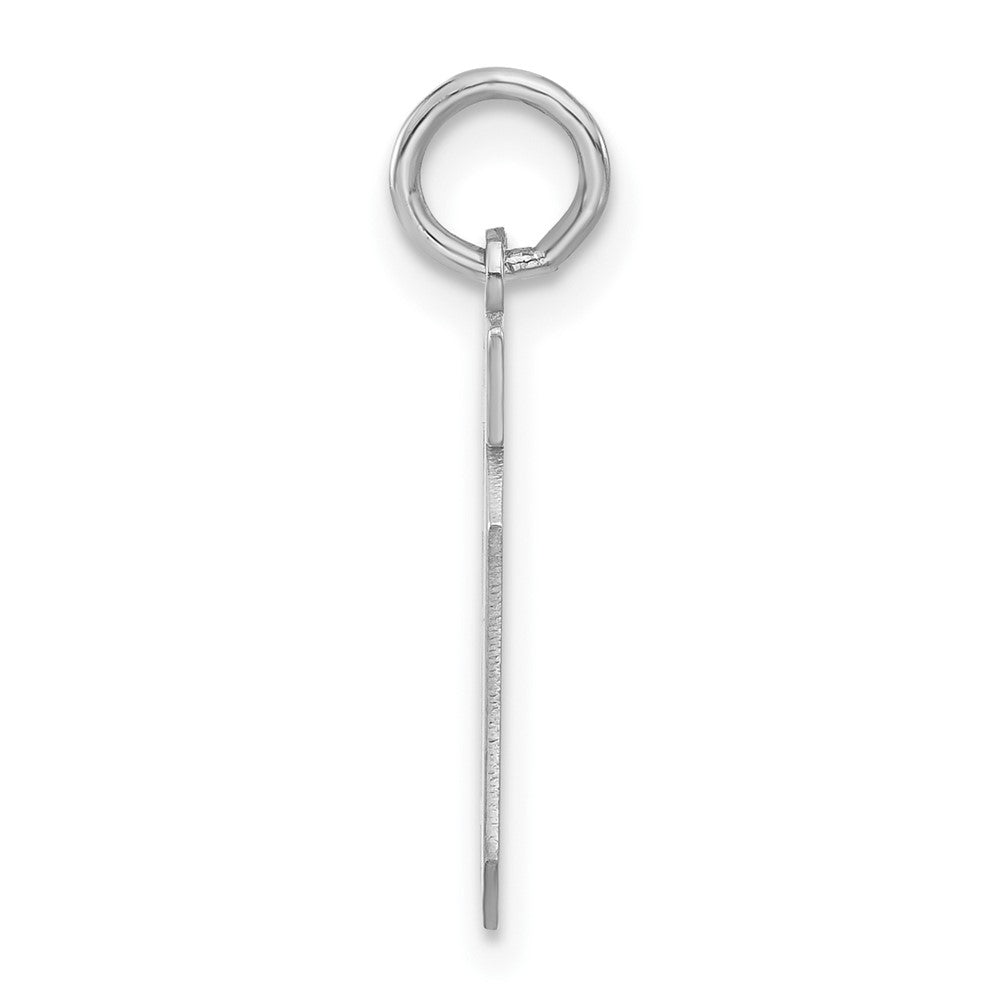 Sterlingsilber Klein Poliert Zahl 01 mit Oberteil Charm
