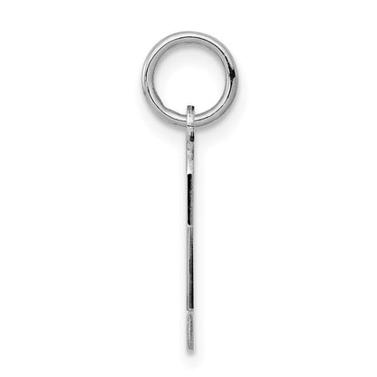 Sterlingsilber Silber/rhodiniert Poliert Zahl 2 Charm