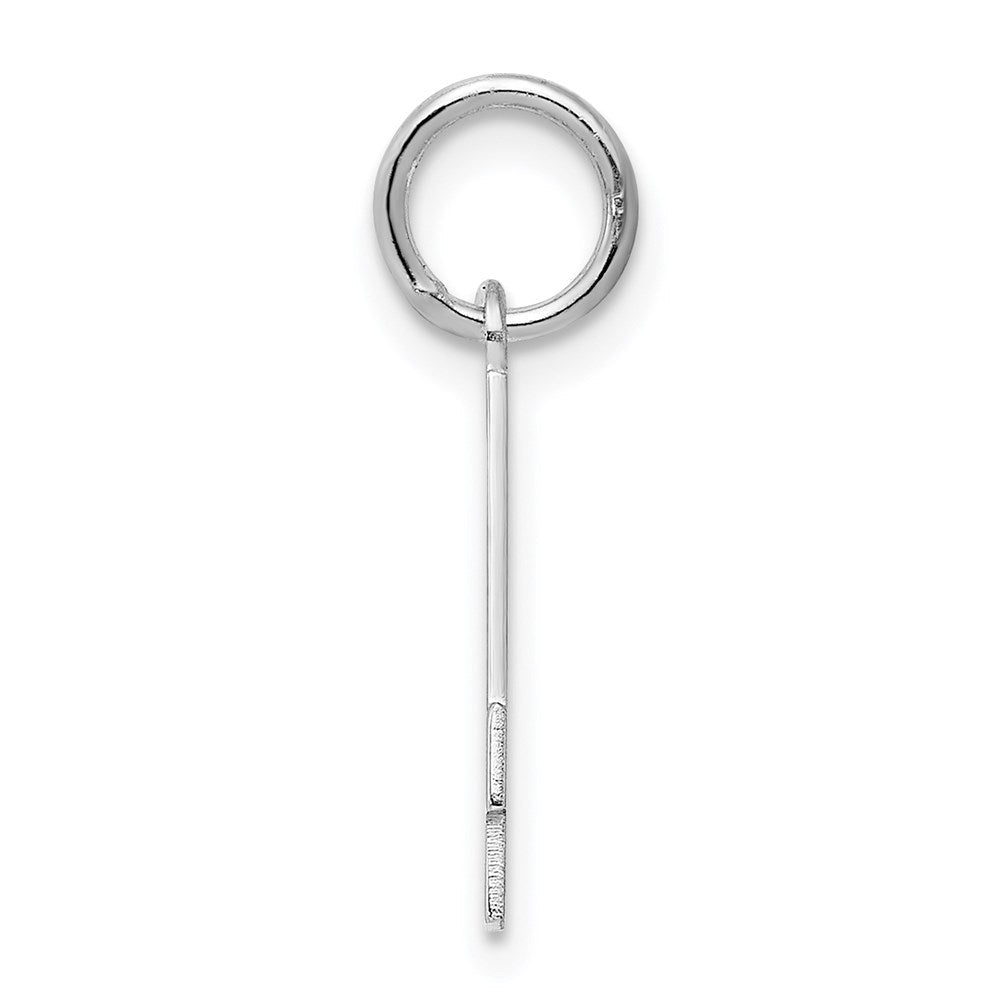 Sterlingsilber Silber/rhodiniert Poliert Zahl 4 Charm