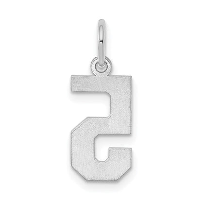 Sterlingsilber Silber/rhodiniert Poliert Zahl 5 Charm