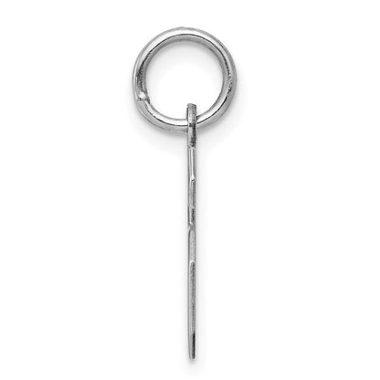Sterlingsilber Silber/rhodiniert Poliert Zahl 6 Charm