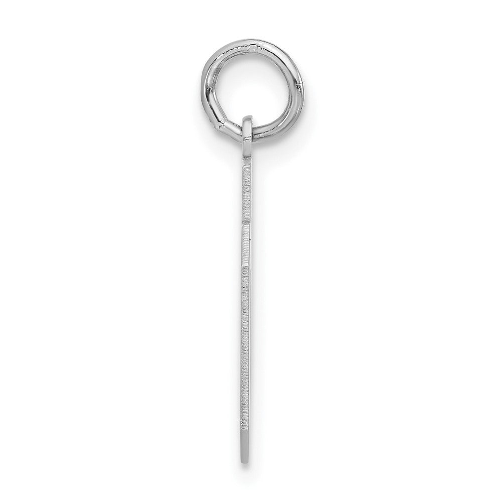 Sterlingsilber Klein Poliert Zahl 06 mit Oberteil Charm