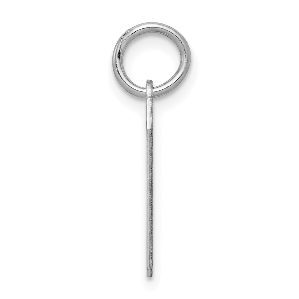 Sterlingsilber Silber/rhodiniert Poliert Zahl 7 Charm