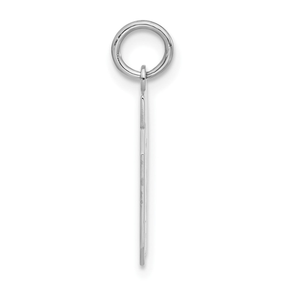 Sterlingsilber Klein Poliert Zahl 07 mit Oberteil Charm