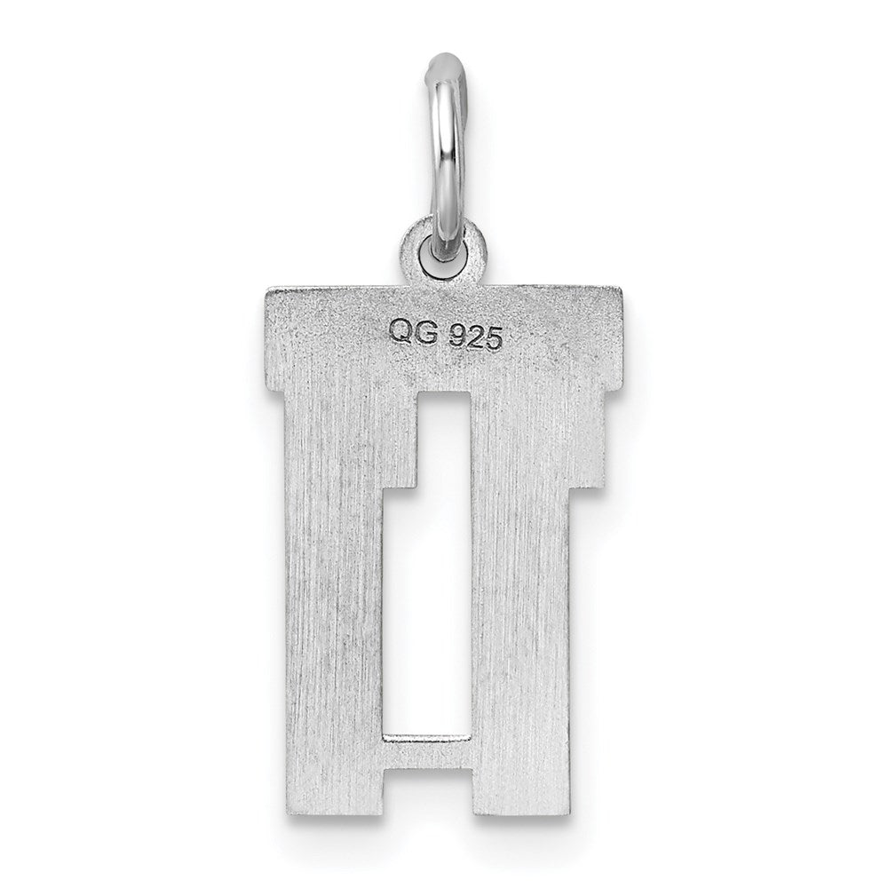 Sterlingsilber Silber/rhodiniert Poliert Zahl 11 Charm