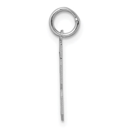 Sterlingsilber Silber/rhodiniert Poliert Zahl 13 Charm