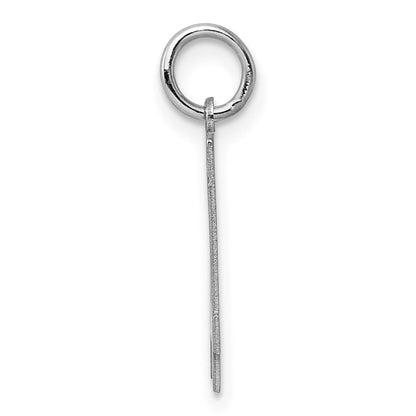 Sterlingsilber Silber/rhodiniert Poliert Zahl 14 Charm