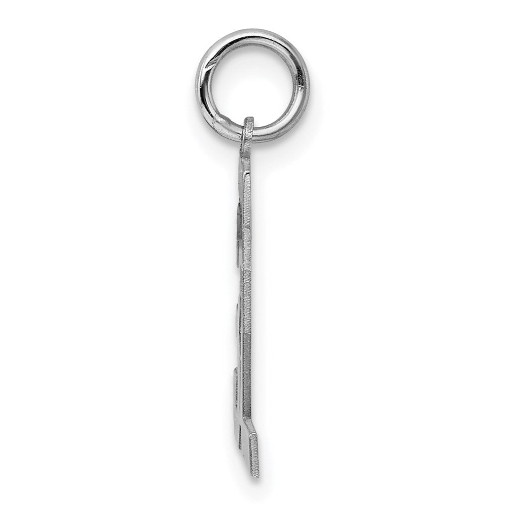 Sterlingsilber Silber/rhodiniert Poliert Zahl 32 Charm
