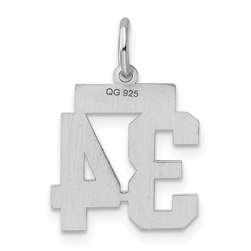 Sterlingsilber Silber/rhodiniert Poliert Zahl 34 Charm
