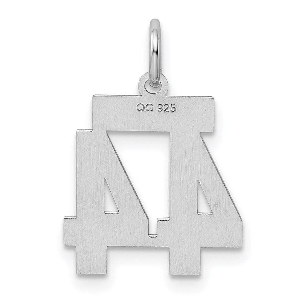 Sterlingsilber Silber/rhodiniert Poliert Zahl 44 Charm