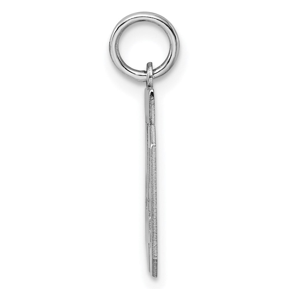 Sterlingsilber Silber/rhodiniert Poliert Zahl 49 Charm