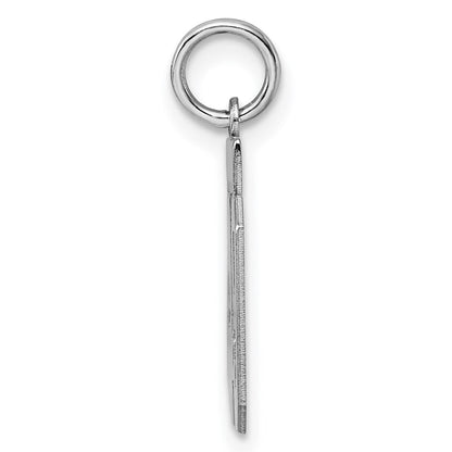Sterlingsilber Silber/rhodiniert Poliert Zahl 49 Charm