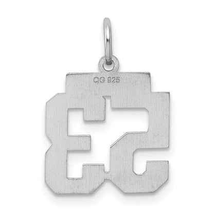 Sterlingsilber Silber/rhodiniert Poliert Zahl 53 Charm