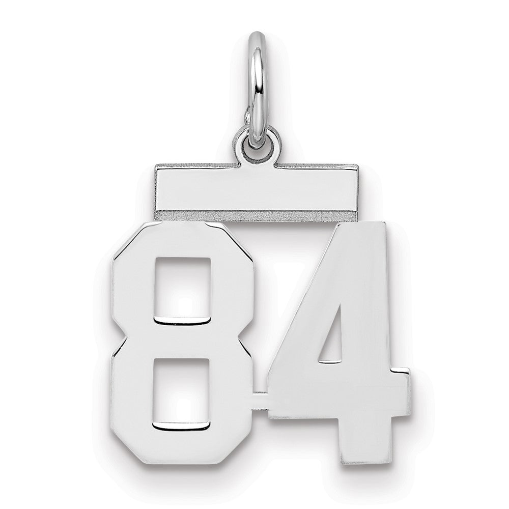 Sterlingsilber Silber/rhodiniert Poliert Zahl 84 Charm