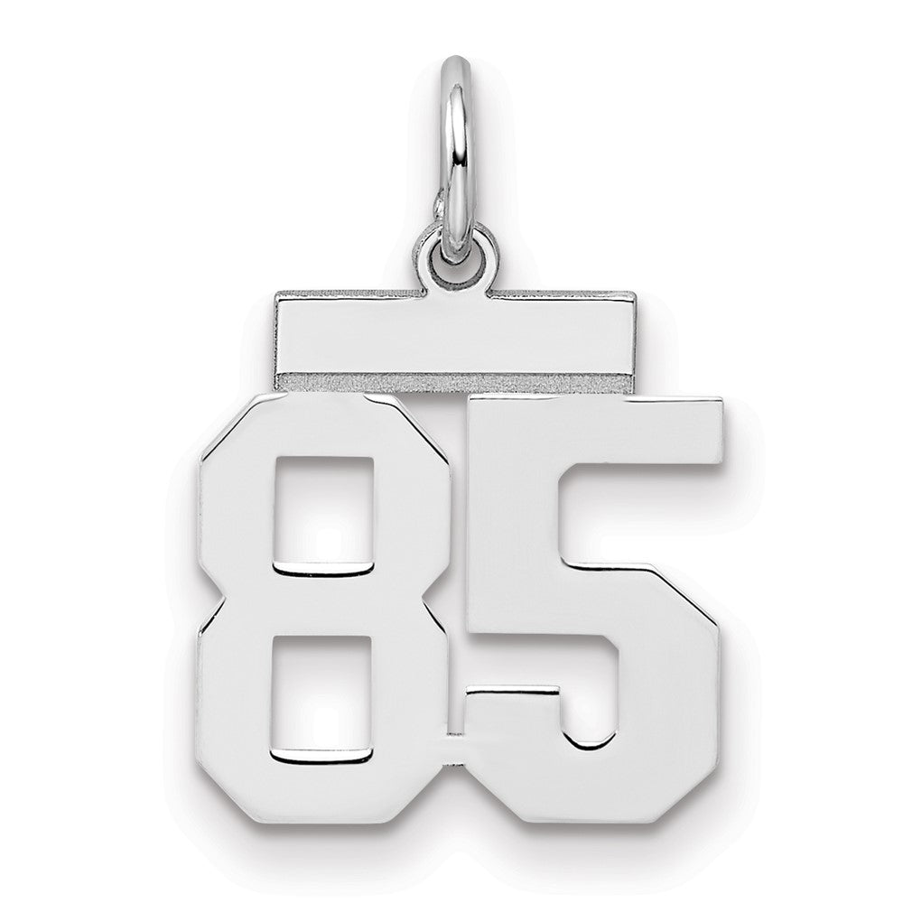 Sterlingsilber Silber/rhodiniert Poliert Zahl 85 Charm
