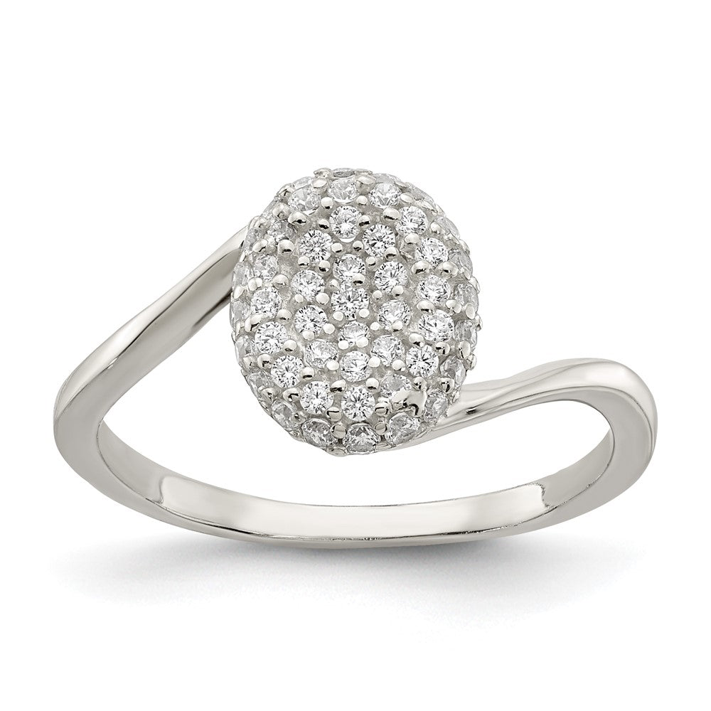 Sterlingsilber 16 in mit 1.5 Verlängerung. Zirkonia Oval Halskette, Ohrringe, Ring Set