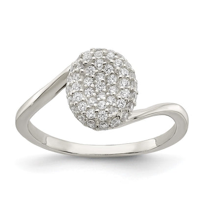 Sterlingsilber 16 in mit 1.5 Verlängerung. Zirkonia Oval Halskette, Ohrringe, Ring Set