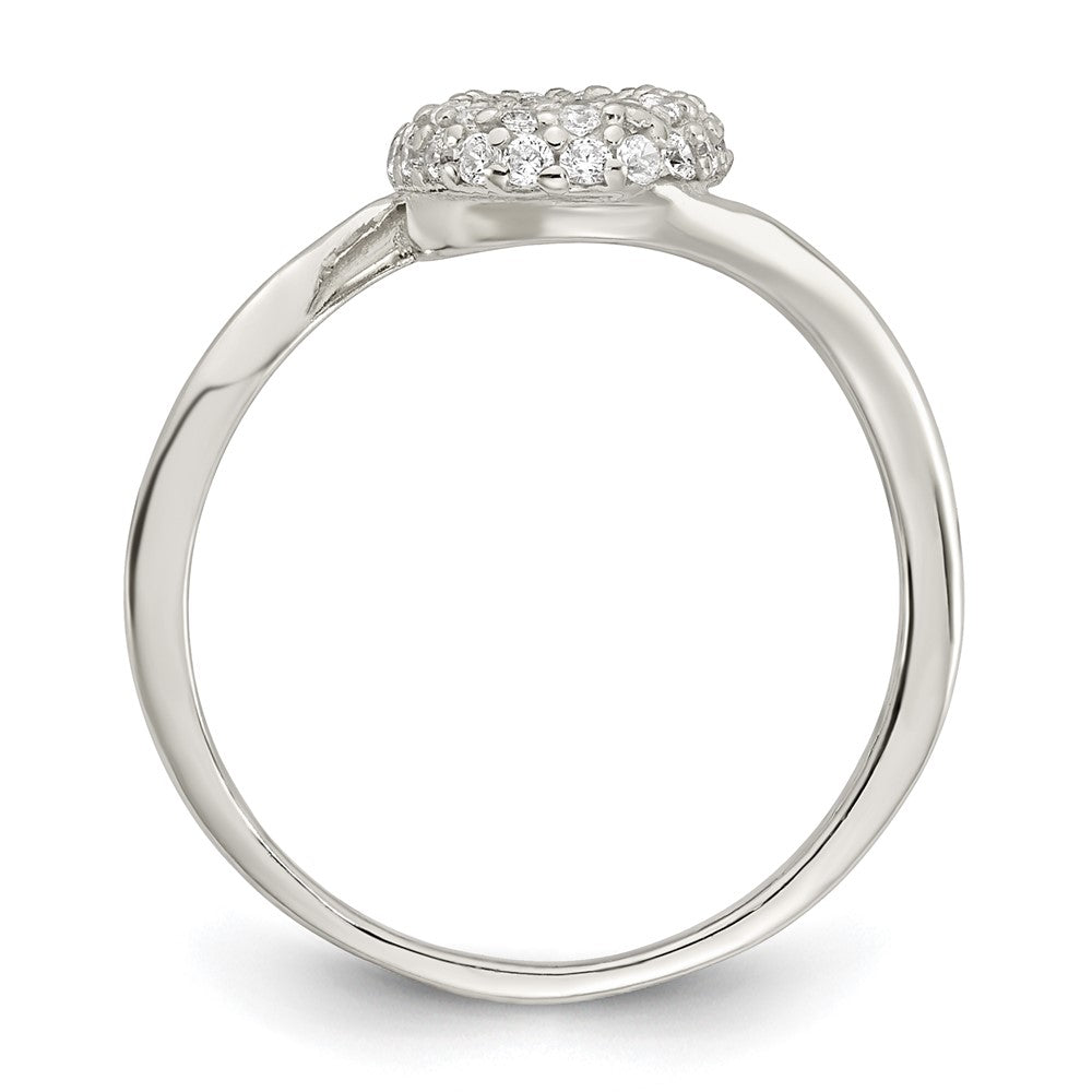 Sterlingsilber 16 in mit 1.5 Verlängerung. Zirkonia Oval Halskette, Ohrringe, Ring Set