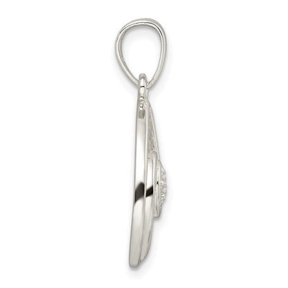 Sterlingsilber Zirkonia in Tropfen Anhänger und Ohrringe Set