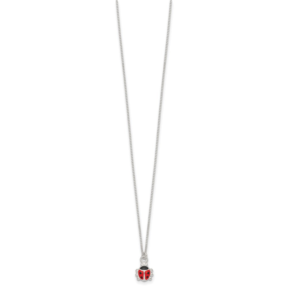 Sterlingsilber Emailliert Damen Bug Kinder Ohrringe und Halskette Set