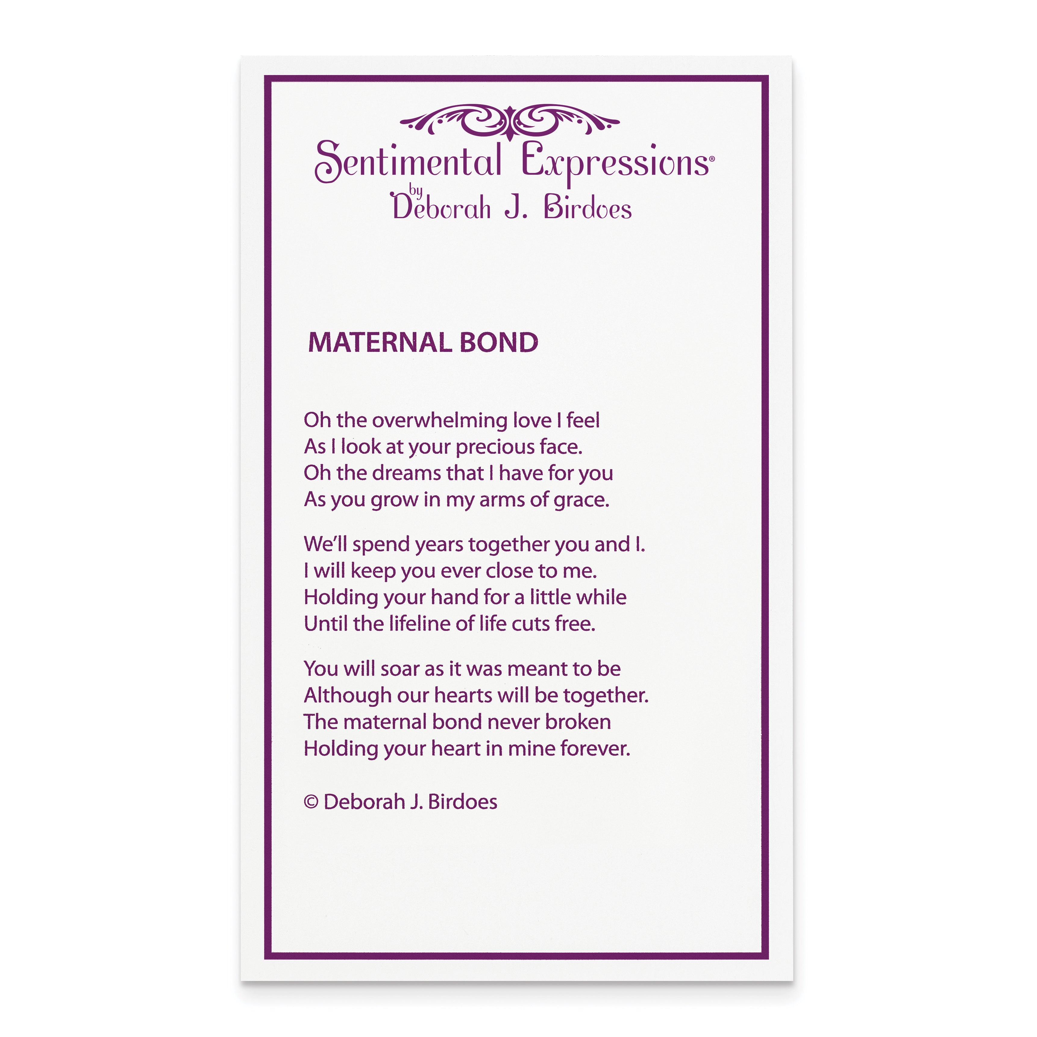 Sterlingsilber Sentimental Expressions Rhodiniert Poliert Maternal Bond 18 Zoll Halskette