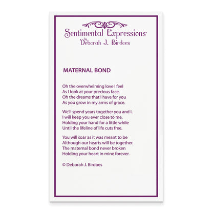 Sterlingsilber Sentimental Expressions Rhodiniert Poliert Maternal Bond 18 Zoll Halskette
