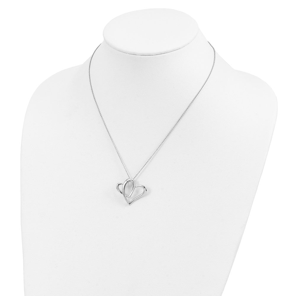 Sterlingsilber Sentimental Expressions Rhodiniert Mutter A Part Of My Herz 18 Zoll Halskette