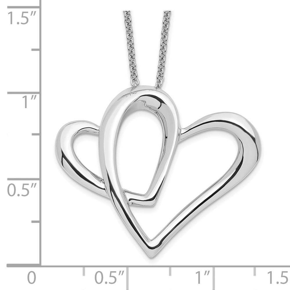 Sterlingsilber Sentimental Expressions Rhodiniert Mutter A Part Of My Herz 18 Zoll Halskette