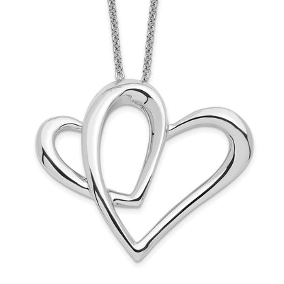 Sterlingsilber Sentimental Expressions Rhodiniert Mutter A Part Of My Herz 18 Zoll Halskette