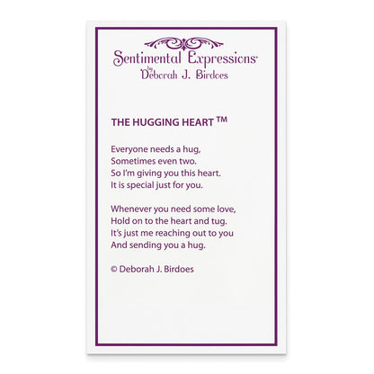 Sterlingsilber Sentimental Expressions Rhodiniert The Hugging Herz 18 Zoll Halskette