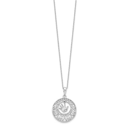 Sterlingsilber Sentimental Expressions Rhodiniert Antikisiert Kinder 18 Zoll Halskette