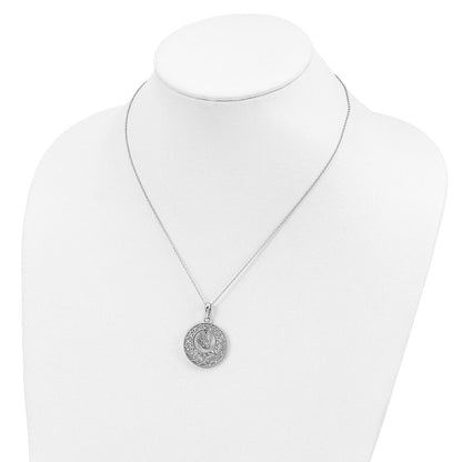 Sterlingsilber Sentimental Expressions Rhodiniert Antikisiert Kinder 18 Zoll Halskette
