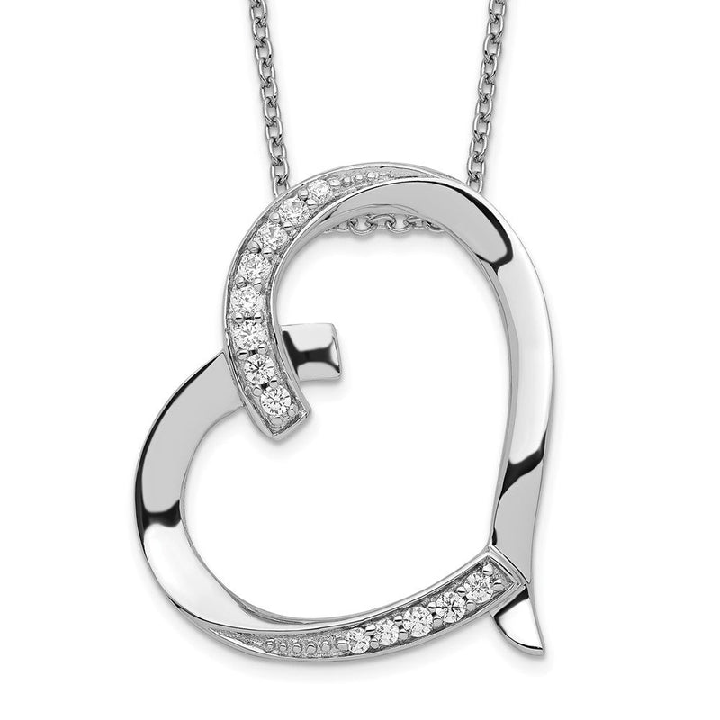 Sterlingsilber Sentimental Expressions Rhodiniert Antikisiert Zirkonia Liebe You Mama 18 Zoll Halskette