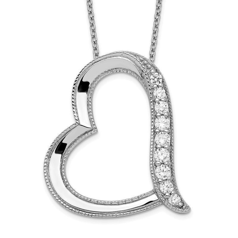 Sterlingsilber Sentimental Expressions Rhodiniert Antikisiert Zirkonia Tochter-in-law 18 Zoll Halskette