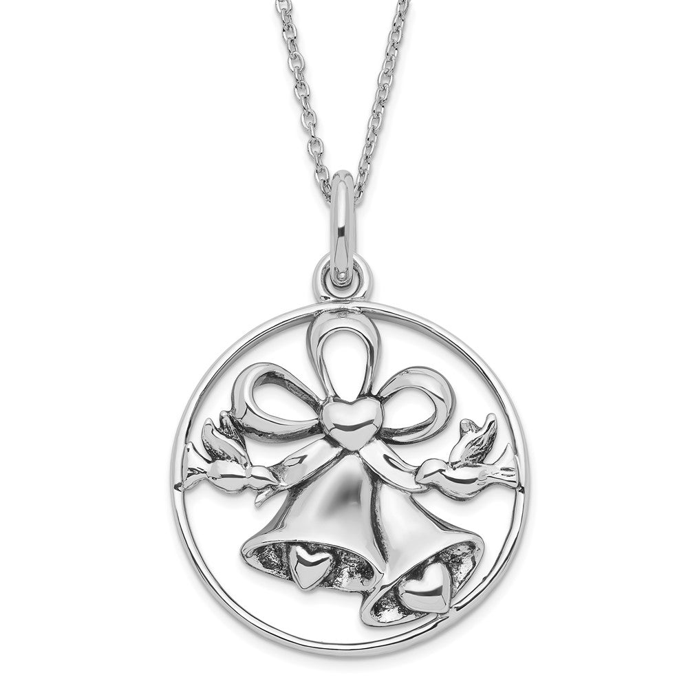 Sterlingsilber Antikisiert Hochzeit Day Bliss Bells Halskette