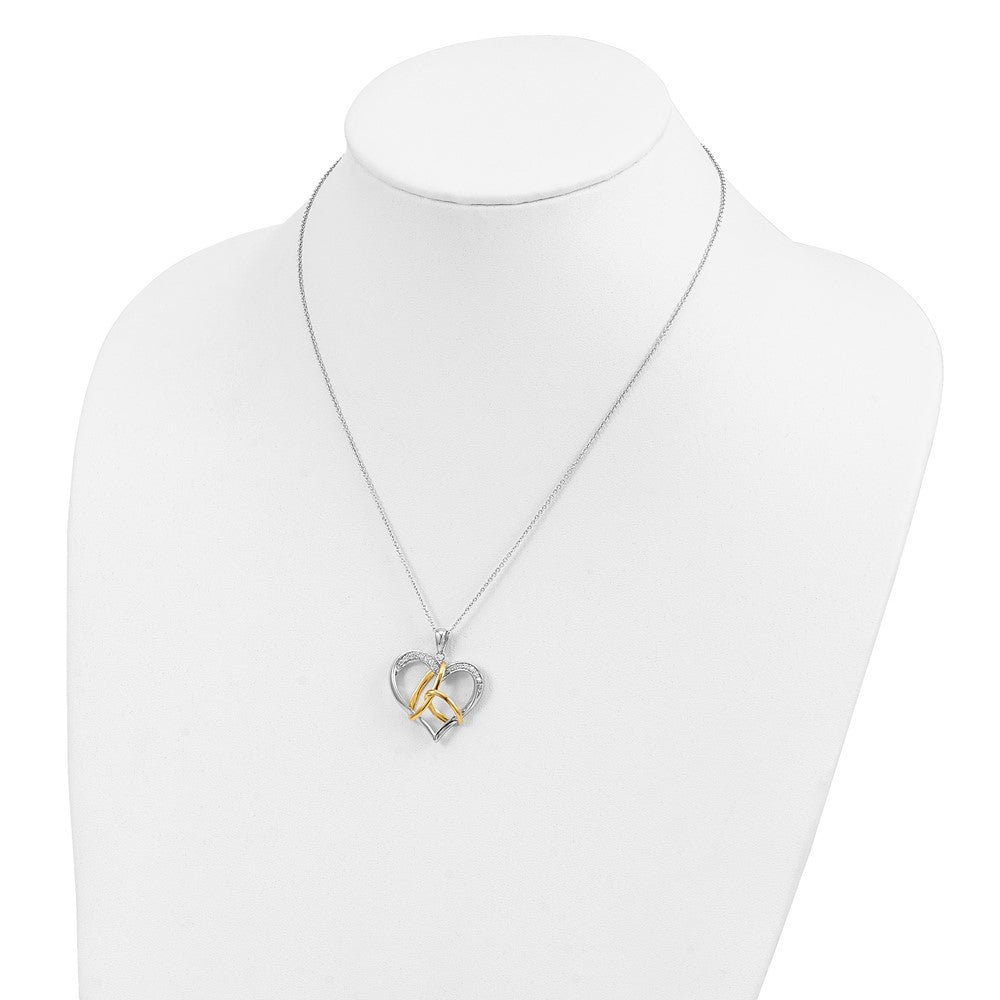 Sterlingsilber Sentimental Expressions Vergoldet Zirkonia To Have und Hold 18 Zoll Halskette