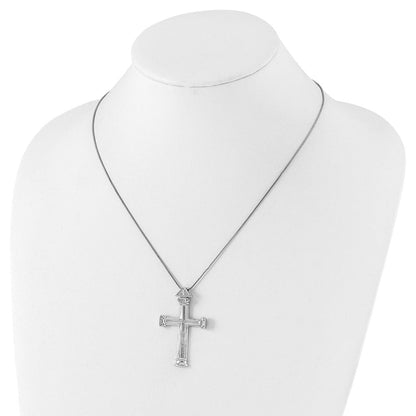 Sterlingsilber Sentimental Expressions Poliert Strength Kreuz Halskette
