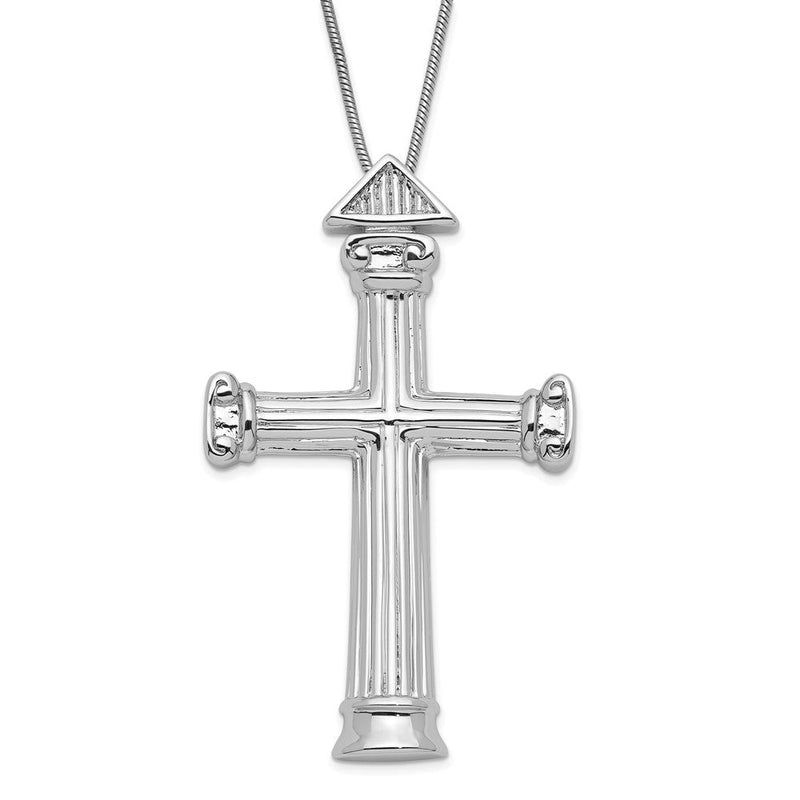 Sterlingsilber Sentimental Expressions Poliert Strength Kreuz Halskette