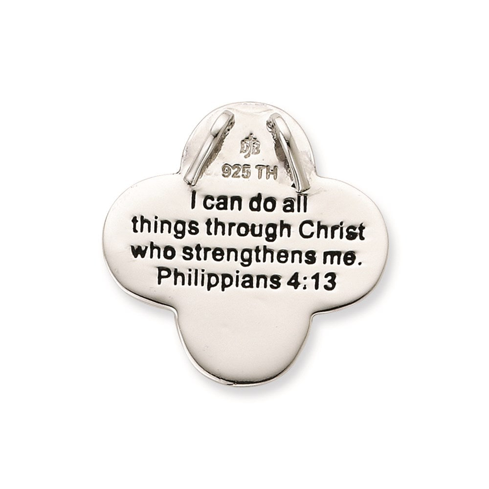 Sterlingsilber Sentimental Expressions Poliert & Antikisiert Dieters Kreuz Halskette