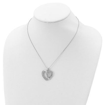 Sterlingsilber Sentimental Expressions Rhodiniert Zirkonia für Immer Grateful 18 Zoll Halskette