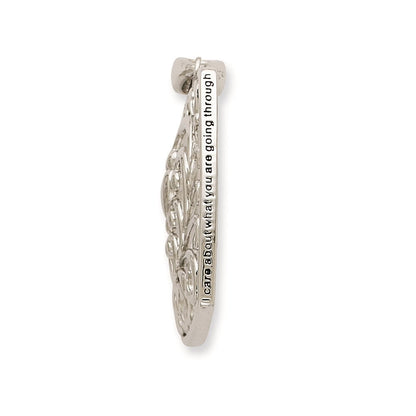 Sterlingsilber Sentimental Expressions Rhodiniert I Care About What You Are Going Through 18 Halskette