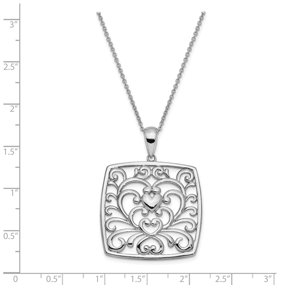 Sterlingsilber Sentimental Expressions Rhodiniert I Care About What You Are Going Through 18 Halskette