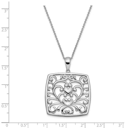 Sterlingsilber Sentimental Expressions Rhodiniert I Care About What You Are Going Through 18 Halskette