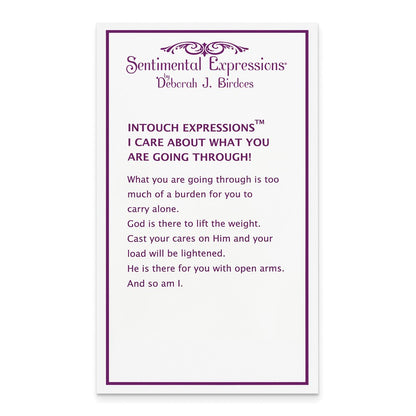 Sterlingsilber Sentimental Expressions Rhodiniert I Care About What You Are Going Through 18 Halskette