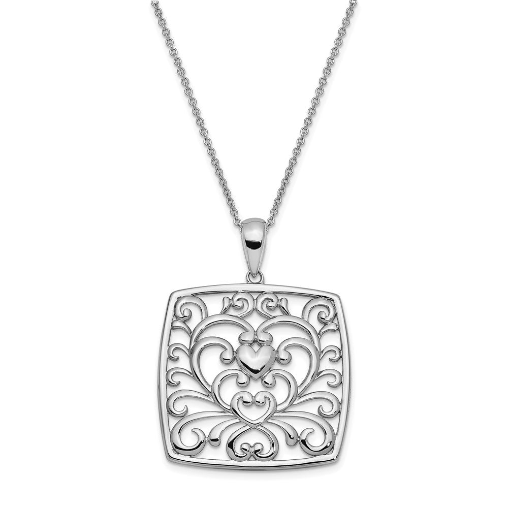 Sterlingsilber Sentimental Expressions Rhodiniert I Care About What You Are Going Through 18 Halskette