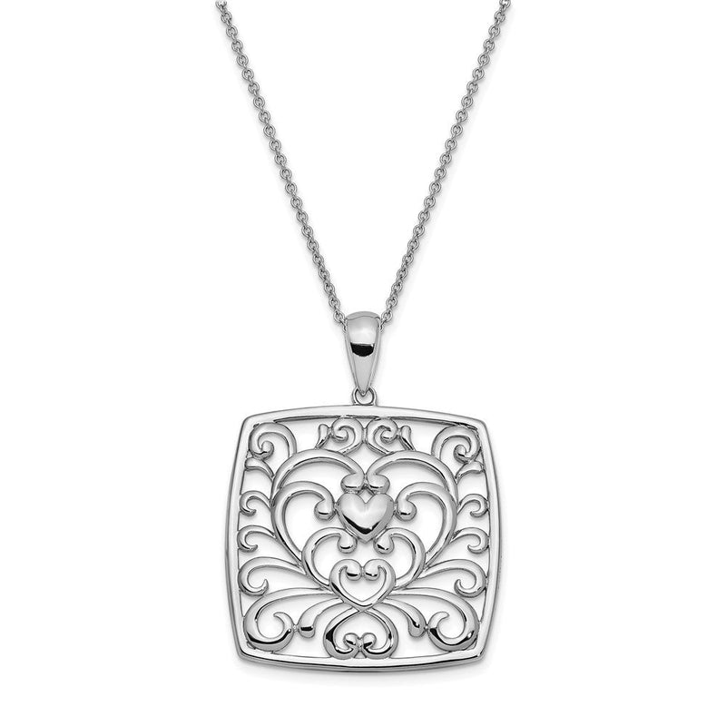 Sterlingsilber Sentimental Expressions Rhodiniert I Care About What You Are Going Through 18 Halskette