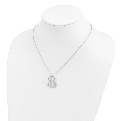 Sterlingsilber Sentimental Expressions Rhodiniert Antikisiert Zirkonia Thank You Oma 18 Zoll Herzen Halskette