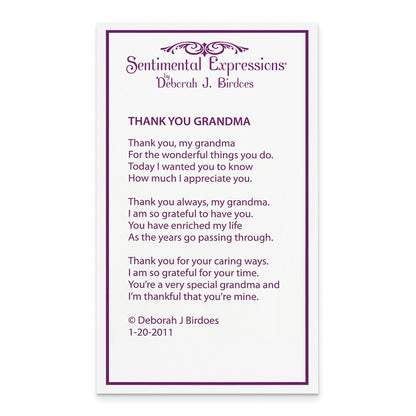 Sterlingsilber Sentimental Expressions Rhodiniert Antikisiert Zirkonia Thank You Oma 18 Zoll Herzen Halskette