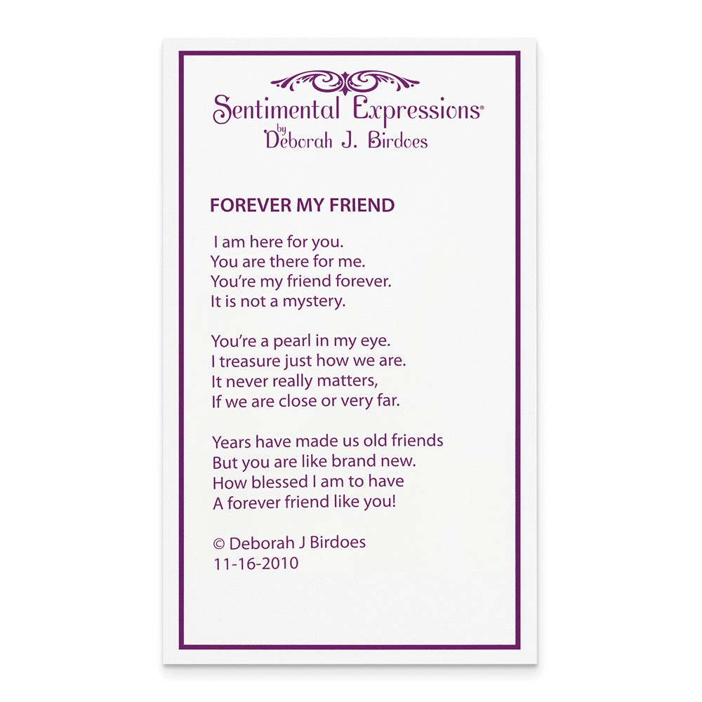 Sterlingsilber Sentimental Expressions Rhodiniert Zirkonia und Fw Zuchtperle My Freund 18 Zoll Herz Halskette