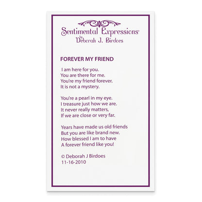 Sterlingsilber Sentimental Expressions Rhodiniert Zirkonia und Fw Zuchtperle My Freund 18 Zoll Herz Halskette